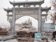 青石花崗巖漢白玉石牌坊石牌樓的建筑意義