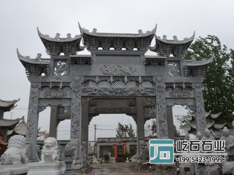 祠堂牌坊安裝以及石牌坊的制作結(jié)構(gòu)